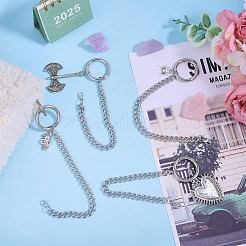 8Pcs 4 Style Alloy Boot Strap Chains&nbsp;HJEW-CA00037