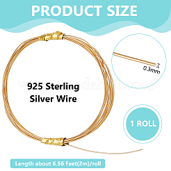 1 Roll 925 Sterling Silver Wire&nbsp;STER-BC0001-03A