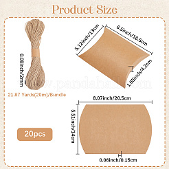 20Pcs Paper Pillow Candy Boxes&nbsp;CON-BBC0001-10