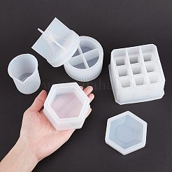 DIY Beauty Makeup Storage Box Epoxy Resin Crafts Kits&nbsp;DIY-OC0003-69