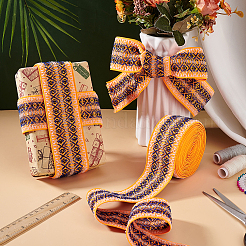 Vintage Jacquard Polyester Ribbon&nbsp;SRIB-WH0011-265