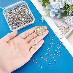 4 Styles Alloy Closed Jump Rings&nbsp;FIND-PH0026-79