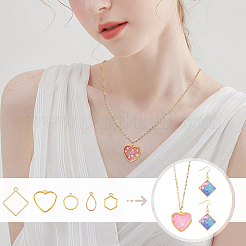 100Pcs 5 Styles Alloy Pendants&nbsp;FIND-GA0006-61