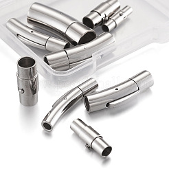 304 Stainless Steel Bayonet Clasps & Magnetic Screw Clasps&nbsp;STAS-YS0001-04P
