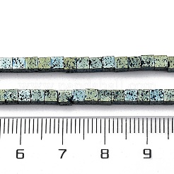 Electroplated Natural Lava Rock Beads Strands&nbsp;G-A256-B01-02A