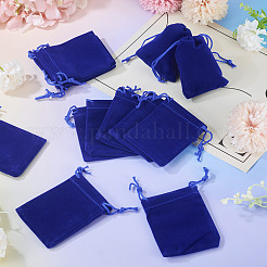20Pcs Rectangle Velvet Drawstring Pouches&nbsp;TP-TA0001-03B