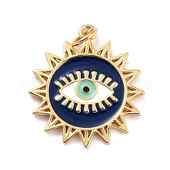 Brass Enamel Pendants&nbsp;KK-P204-16G