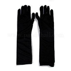 Long Polyester Skeleton Hand Horror Full Finger Gloves&nbsp;LS-AJEW-A045-01B