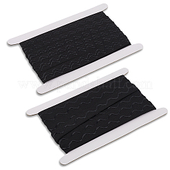 2 Styles Flat Non-slip Transparent Silicone Polyester Elastic Bands&nbsp;SRIB-GF0001-49A