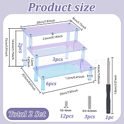 3-Tier Acrylic Display Risers&nbsp;ODIS-WH0078-11