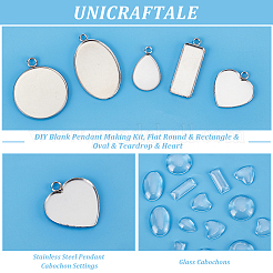 DIY Blank Pendant Making Kit&nbsp;DIY-UN0004-99