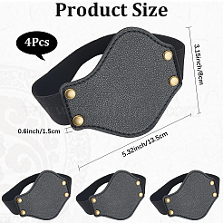 4Pcs PU Leather Shoe Covers&nbsp;AJEW-CL0002-29B