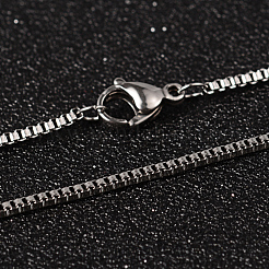 304 Stainless Steel Box Chain Necklaces&nbsp;NJEW-O096-08