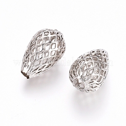 Rack Plating Brass Filigree Beads&nbsp;KK-D530-09P
