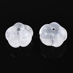 Transparent Glass Flower Beads&nbsp;GLAA-T030-04A
