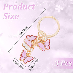 Zinc Alloy Keychain&nbsp;KEYC-WH20004-08B