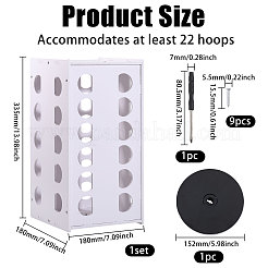 Rotatable PVC Headband Organizer Racks&nbsp;AJEW-WH0077-226