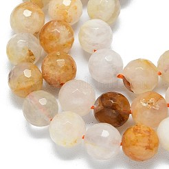 Natural Yellow Hematoid Quartz Beads Strands&nbsp;G-B165-A07-10mm