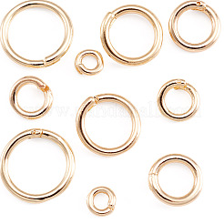 10Pcs 5 Styles Brass Open Jump Rings&nbsp;KK-TA0008-84G