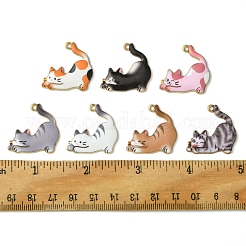 14Pcs 7 Colors Rack Plating Alloy Enamel Pendants&nbsp;FIND-FS0003-03