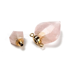 Natural Mixed Gemstone Perfume Bottle Pendants&nbsp;G-D058-11