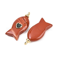 Natural Red Jasper Pendants&nbsp;G-Z134-06G-06