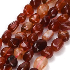Natural Red Agate Beads Strands&nbsp;GG-CBA7621-B01-01