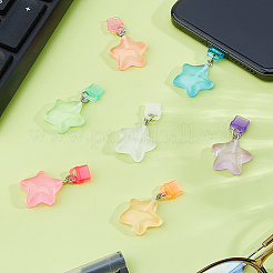 14Pcs 7 Colors Plastic Mobile Dustproof Plugs&nbsp;HJEW-DC00082