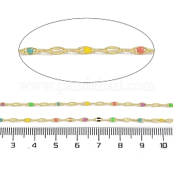 Rack Plating Brass Dapped Chains&nbsp;AJEW-Q153-03G-03
