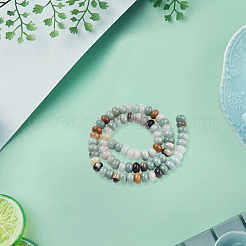 2 Strands Natural Flower Amazonite Beads Strands&nbsp;G-PA0001-86