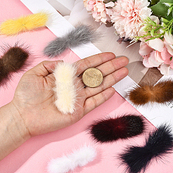 24Pcs 12 Colors Bowknot Faux Mink Fur Ornament Accessories&nbsp;FIND-SC0020-22