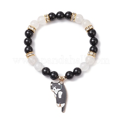 Natural Mixed Gemstone Beads Stretch Bracelets for Women&nbsp;BJEW-TA00573-01
