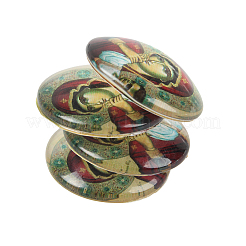 Printed Glass Half Round/Dome Cabochons&nbsp;GGLA-N004-25mm-A05