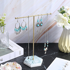 1 Set Golden Plated T Bar Iron Key Storage Jewelry Rack&nbsp;ODIS-SC0001-03B