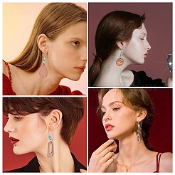 Bohemia Dangle Hoop Earring DIY Making Kit&nbsp;DIY-SC0017-65