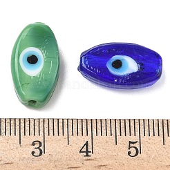 Handmade Evil Eye Lampwork Beads Strands&nbsp;LAMP-G168-06