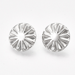 Non-Tarnish 304 Stainless Steel Stud Earring Findings&nbsp;X-STAS-S079-48B