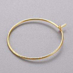 Brass Hoop Earrings&nbsp;KK-T032-005G