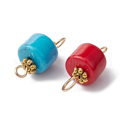Natural Mixed Gemstone Connector Charms&nbsp;PALLOY-YW0001-47