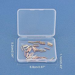 Rack Plating Brass Tube Beads&nbsp;KK-FH0001-19