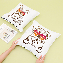 1 Set Autumn Theme PET Hollow Out Drawing Painting Stencils&nbsp;DIY-MA0003-03F