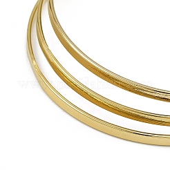 7Pcs Flat Vacuum Plating PVD Vacuum Plating 201 Stainless Steel Bangles Sets for Women&nbsp;BJEW-F476-07G-01