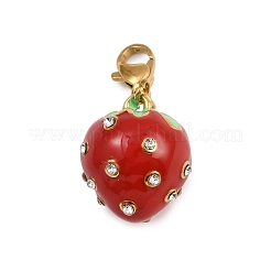 304 Stainless Steel Enamel Pendant Decorations&nbsp;LS-STAS-B096-03G