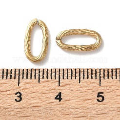304 Stainless Steel Textured Oval Quick Link Connectors&nbsp;STAS-S172-05G