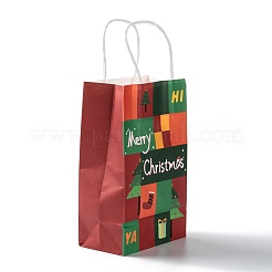 Christmas Theme Kraft Paper Gift Bags&nbsp;CARB-L009-AM