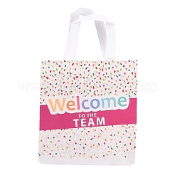 Printed Non-Woven Reusable Folding Wine Bottle Gift Bags with Handle&nbsp;ABAG-C012-04C