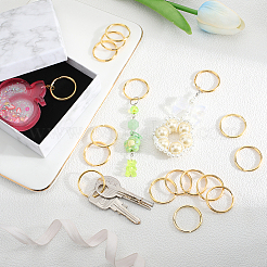 60Pcs Iron Plated Nickle Keychain Rings&nbsp;FIND-SP0003-35G