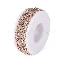304 Stainless Steel Cable Chains&nbsp;CHS-G011-05RG-01
