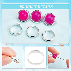 6Pcs Sterling Silver Bead Frame&nbsp;STER-BC0001-83