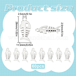 60Pcs Tibetan Style Alloy Pendants&nbsp;TIBEP-LP0001-05